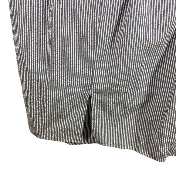 Love Notes Dress‎ MIDI Blue White Striped Tie Knot Sleeveless Size Small - Picture 5 of 8